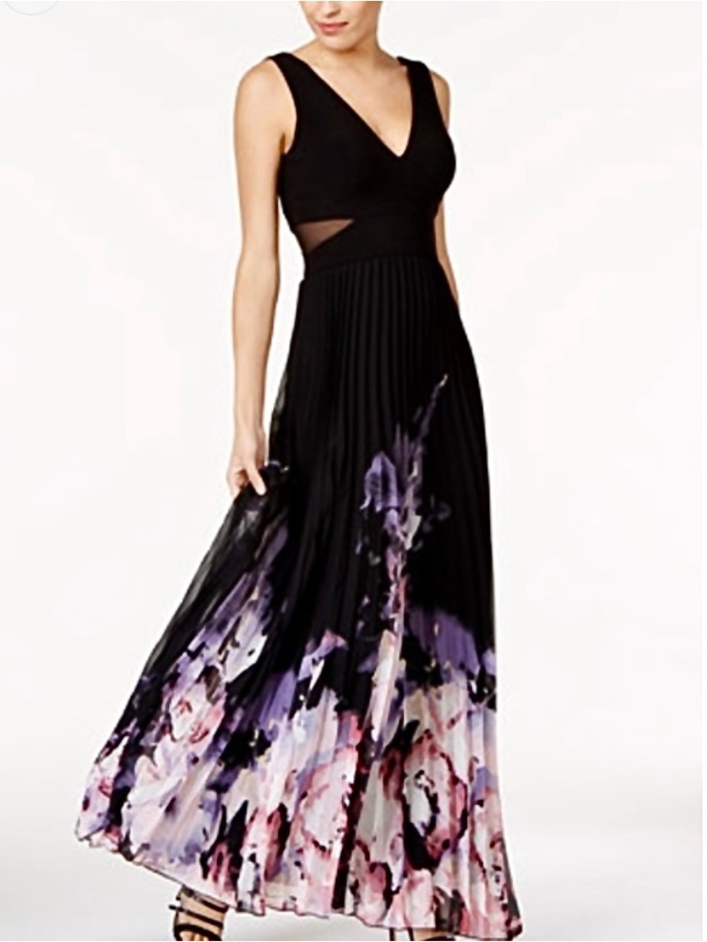 New Xscape 130X Dress Women’s 4 Black Pink Maxi